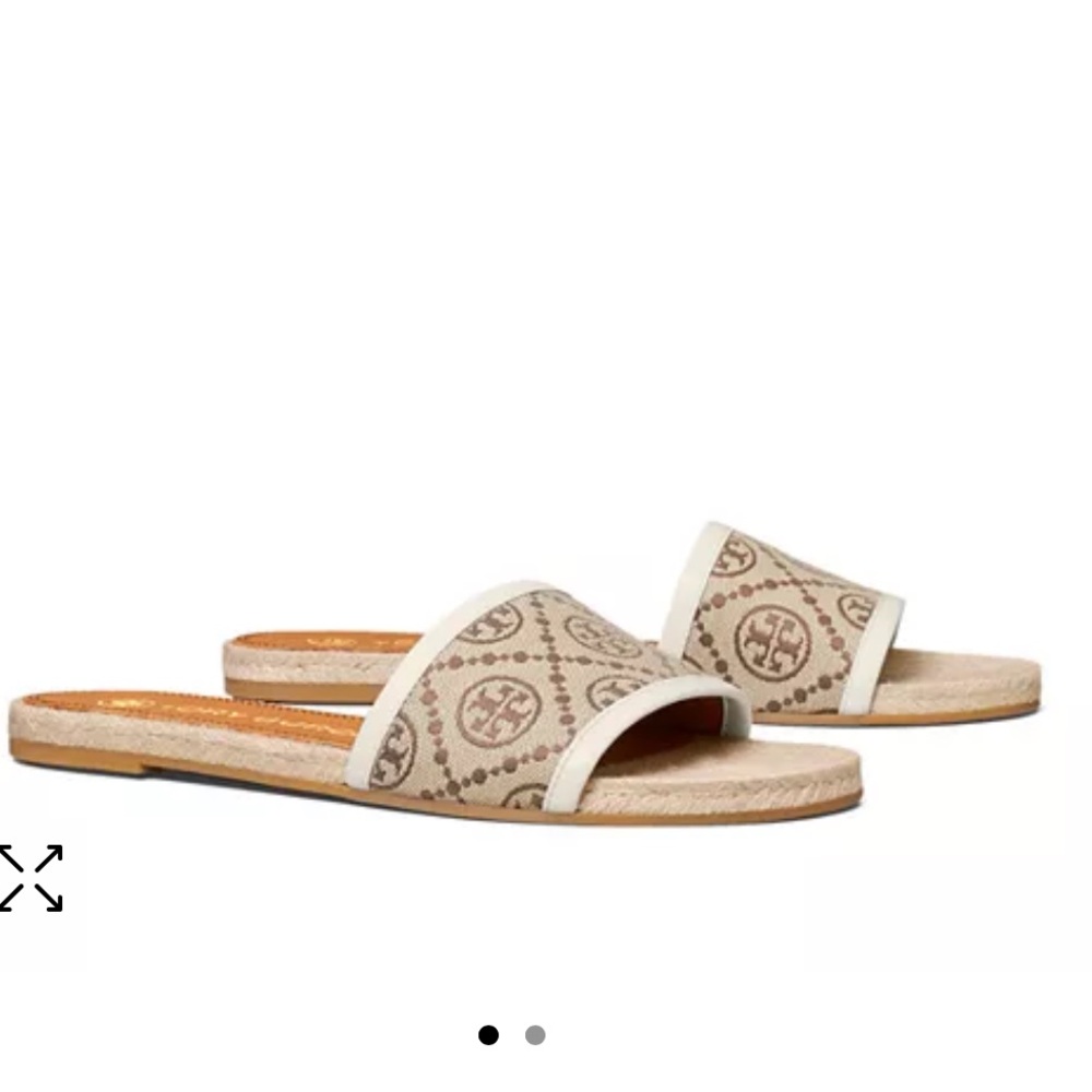 Tory Burch Cream Sandals Elegant Design , new in box